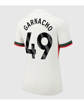 Chelsea Alejandro Garnacho #49 Maglia Gara Trasferta Repliche 2025-26 Donna Maniche Corte